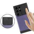 Чехол до Samsung Galaxy S24 Ultra, ERBORD MagProtect Slide Camera, фиолетовый