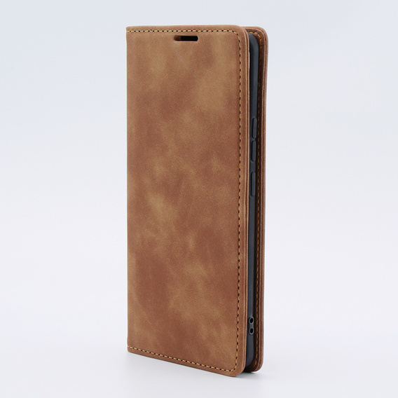 Чохол для Xiaomi 13 lite, ERBORD Vintage, гаманець з клапаном, коричневий