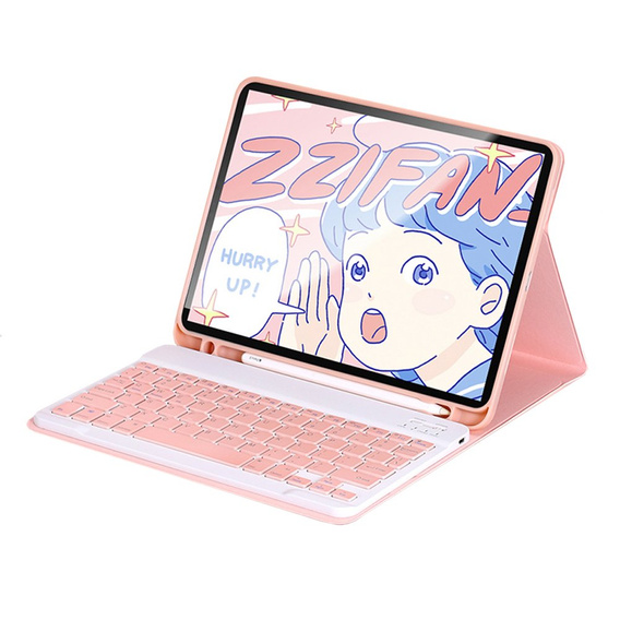 Чохол + клавіатура iPad 9.7 2017 / iPad 9.7 2018 / Air / Air 2, рожевий rose gold