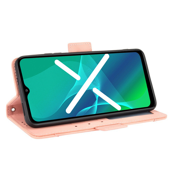 Откидной чехол для Xiaomi Poco M4 Pro 5G / Redmi Note 11S 5G, Card Slot, розовый