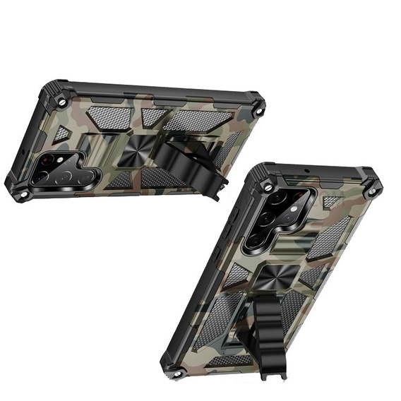 Чoхол до Samsung Galaxy S22 Ultra, Armor Kickstand, зелений