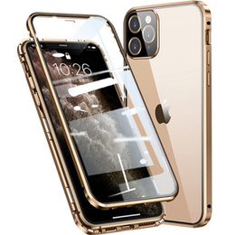 Чехол для iPhone 11 Pro, Magnetic Dual Glass, золотой