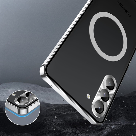 Защитный чехол для камеры Samsung Galaxy S23 Plus, CamShield MagSafe, прозрачный / серебряный