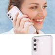 Чехол до Samsung Galaxy S23, Glittery Powder, прозрачный