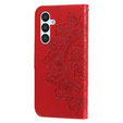 Откидной чехол для Samsung Galaxy A54 5G, Mandala Flower, красный