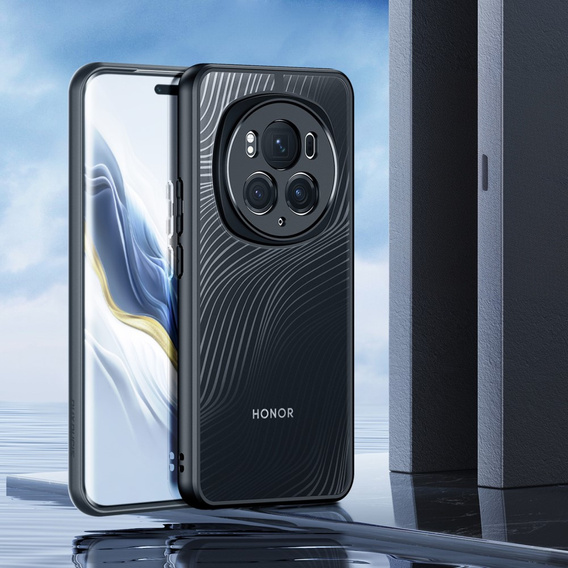 Чехол DuxDucis для Honor Magic 6 Pro 5G, Aimo case, прозрачный / черный