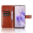 Откидной чехол для Infinix Zero 30 5G, Crazy Horse Wallet, коричневый
