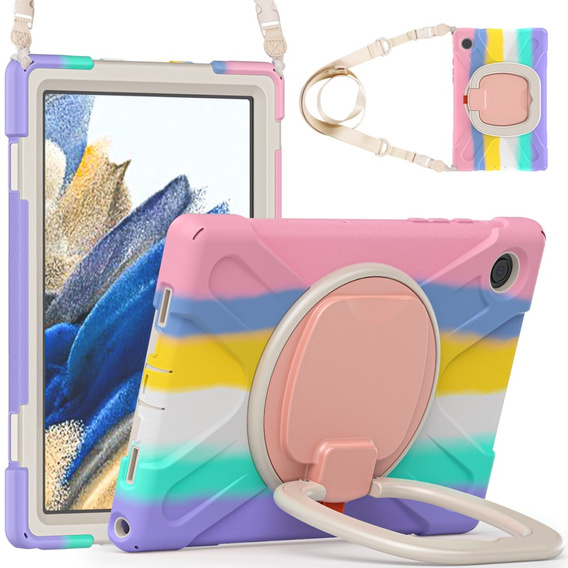 Дитячий чохол для Samsung Galaxy tab A8 10.5 SM-X200 SM-X205, броньований з ремінцем, м'яти