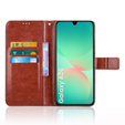 Откидной чехол для Samsung Galaxy A26, Crazy Horse Wallet, коричневый