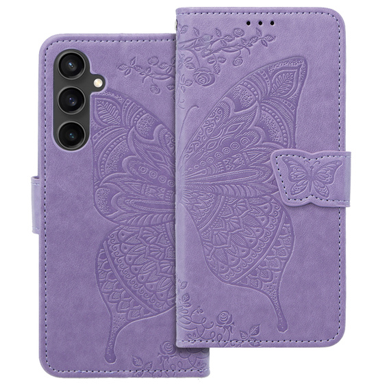 Чохол-книжка для Samsung Galaxy S23 FE, Butterfly, фіолетовий