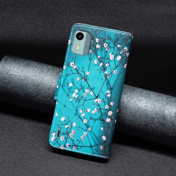 Чохол-книжка для Nokia C12 4G, Wallet, Sakura, м'яти