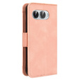 Футляр з клапаном для T Phone 3 5G, Card Slot, рожевий