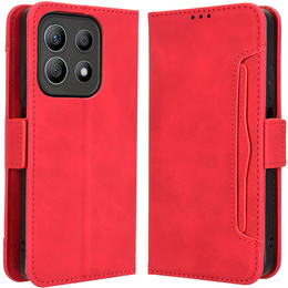 Футляр з клапаном для Motorola Moto G56 5G, Card Slot, червоний