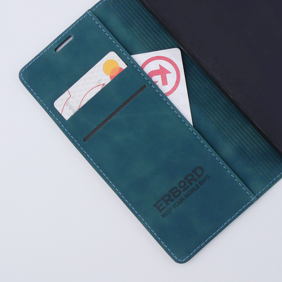 Чохол для Xiaomi Redmi Note 12 4G, ERBORD Vintage, гаманець з клапаном, м'яти
