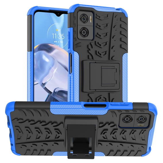 Чoхол до Motorola Moto E22 / E22i, Tire Armor, чорний / синій