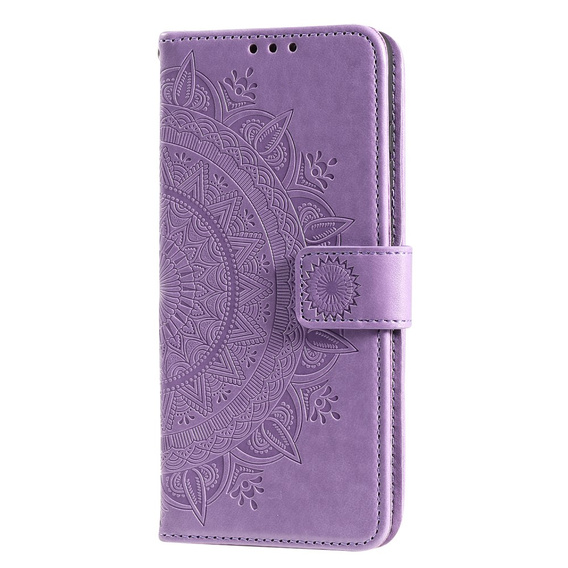 Чохол-книжка для Oppo Reno6 5G, Mandala, фіолетовий