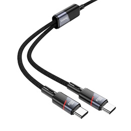 Адептер HOCO - USB-C TYPE-C на Lightning, Black
