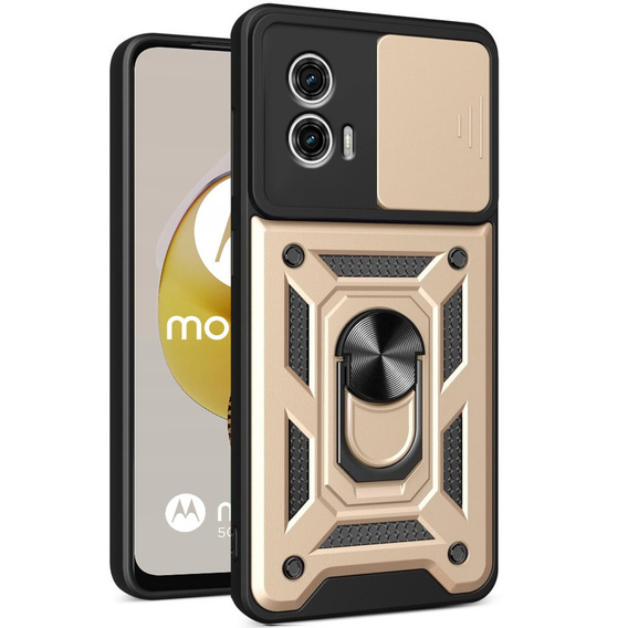 Чехол NOX Camera Slide Motorola Moto G73 5G, CamShield Slide, золото