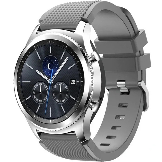 Силиконовый ремешок Twill Texture 22mm, Grey