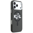 Чехол Karl Lagerfeld IML Glitter Karl & Choupette Sketch Logo MagSafe для iPhone 17 Pro Max