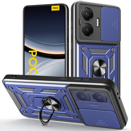 Чехол NOX Camera Slide Xiaomi Poco F7, CamShield Slide, синий