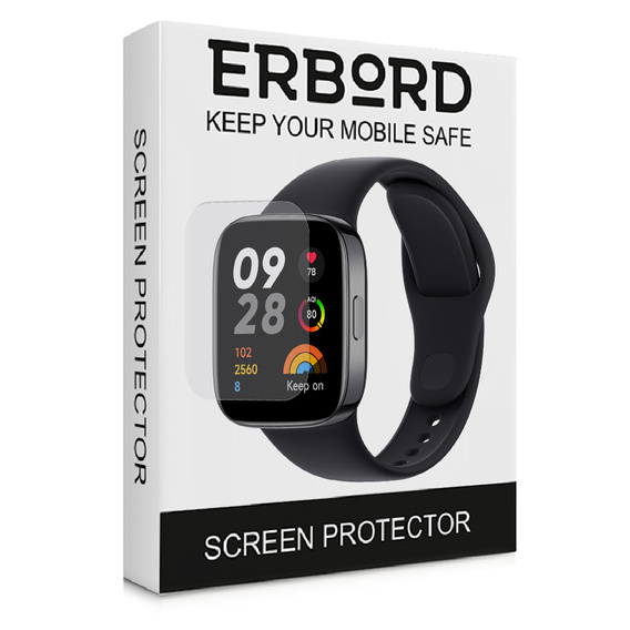 3x Гидрогелевая фольга ERBORD для Xiaomi Redmi Watch 3