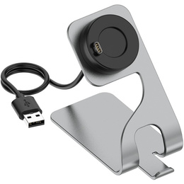 Алюмінієвий зарядний пристрій USB для  Garmin Fenix 7/7S/7X/6/6X/6S - Grey