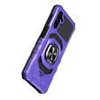 Чохол для Samsung Galaxy S23 FE, броньований з підставкою та ручкою, фіолетовий