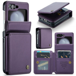 CASEME флип-кейс для Samsung Galaxy Z Flip5 5G, Litchi Wallet, фиолетовый