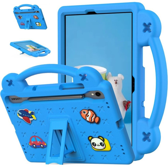 Дитячий чохол для планшета Samsung Galaxy Tab S7/S8/S9, Cute Patterns, з підставкою, м'яти