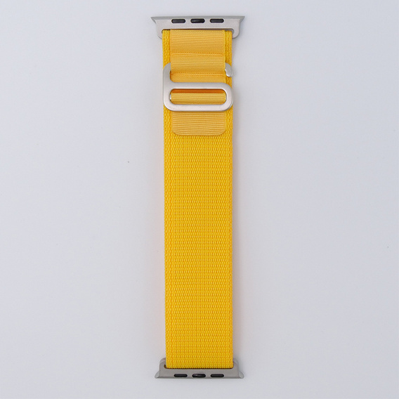 Нейлоновый ремешок для Apple Watch 1/2/3/4/5/6/7/8/SE/ULTRA 42/44/45/49 мм,  жёлтая