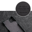 Чехол MELKCO с флипом для iPhone 13 Pro, кожа, флип, чёрный