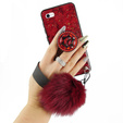 Чeхол Epoxy Gold iPhone 7/8/SE 2020/SE 2022 - Red