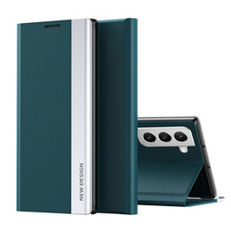 Откидной чехол для Samsung Galaxy S22 5G, Side Magnetic, зелёный