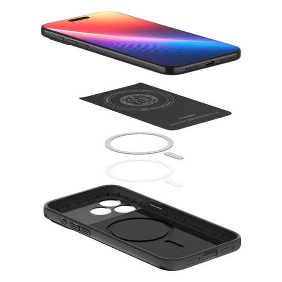 Чехол Spigen для iPhone 17 Pro, Thin Fit MagSafe, черный