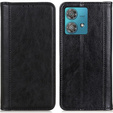 Чoхол до Motorola Moto G84 5G, Wallet Litchi Leather, чорний