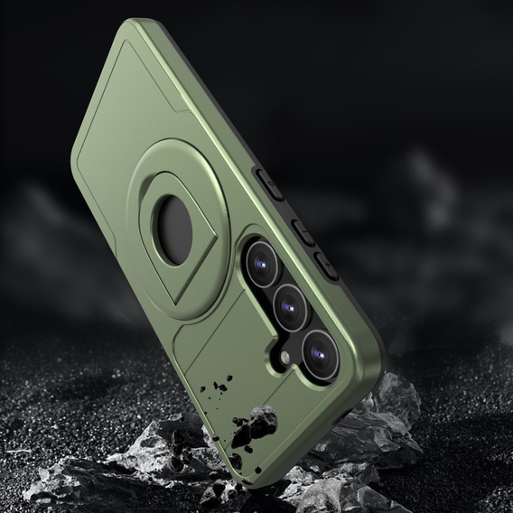 Чохол MagSafe для Samsung Galaxy S24, Military Magnet, зелений
