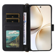 Флип-кейс Crossbody Leather Wallet для Realme 14 Pro+ 5G, черный