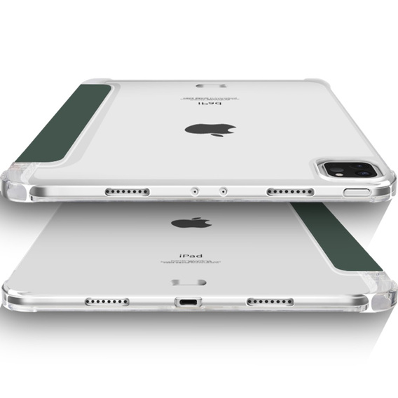 Чехол для iPad Pro 11 2022 / 2021 / 2020, Smartcase Hybrid, с местом для стилуса, тёмно-зелёный