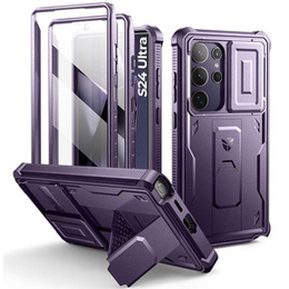Бронированный чехол для Samsung Galaxy S24 Ultra, Dexnor Full Body (Two Frames), фиолетовый