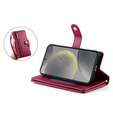 Чохол-книжка для Samsung Galaxy S25, Wallet Zipper Pocket, червоний