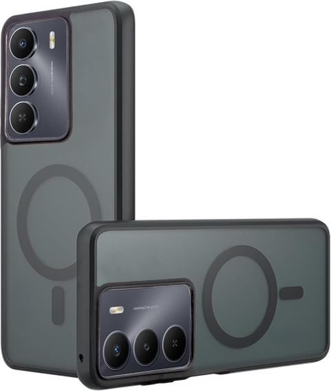 Чохол для Realme 14X / Realme C75, для MagSafe, ERBORD Matt Case, чорний