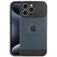 Чoхол до iPhone 15 Pro Max, ERBORD MagProtect Slide Camera, титановий синій