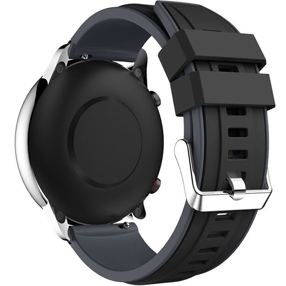 Силіконовий ремінець до Huawei Watch GT 2 Pro - Black / Grey