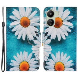 Откидной чехол для Xiaomi Redmi 13C / Poco C65, Wallet, Daisy, синий