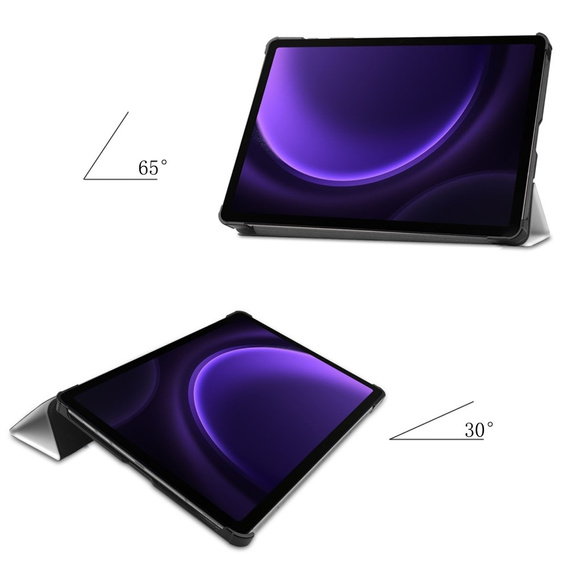 Чехол для Samsung Galaxy Tab S10 Lite / S10 FE / S9 FE, с откидной крышкой, sleeping cat