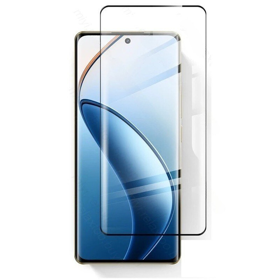 3D загартоване скло для Realme 12 Pro 5G / 12 Pro+ 5G, чорний