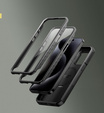 Броньований чохол для iPhone 15 Pro Max, Dexnor CamProtect MagSafe, чорний (Дві рамки)