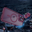 Чехол для iPhone 14 Pro, ERBORD Impact Guard, MagSafe, бордовый