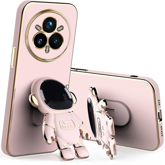 Чoхол до Realme 14 Pro 5G, Astronaut, рожевий
